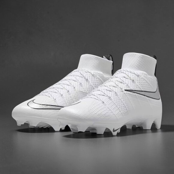 Nike Vapor Edge 360 UT White/Silver Mens Football Cleats Size 8.5 FQ0235 102 NEW main image 6